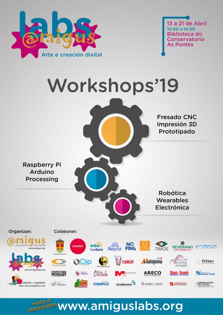 Cartel AmigusLabs Workshop abril