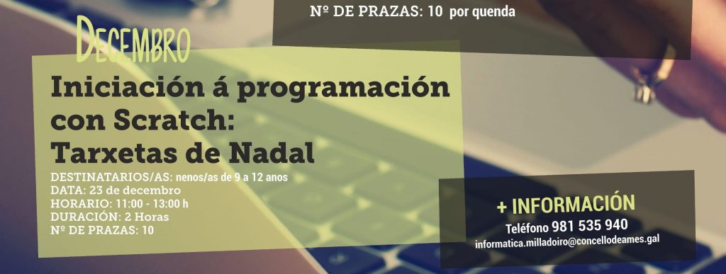 Iniciación á programación con Scratch. Tarxetas de Nadal.