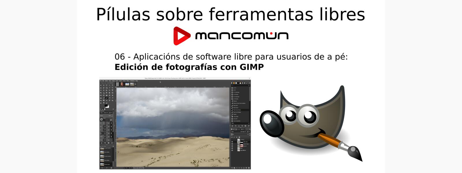 Aplicaciones de software libre para usuarios de a pie: edición de fotografías con GIMP