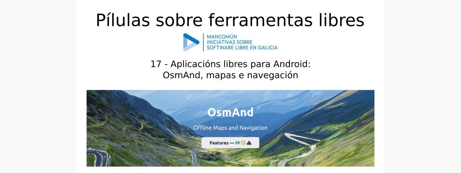 Aplicaciones libres para Android: OsmAnd, mapas y navegación