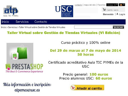 Banner do curso de Prestashop