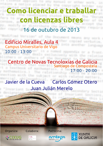 Cartel das xornada sobre licenzas da OSL