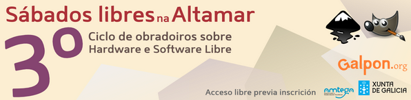 BAnner do obradoiro de Gimp e Inkscape