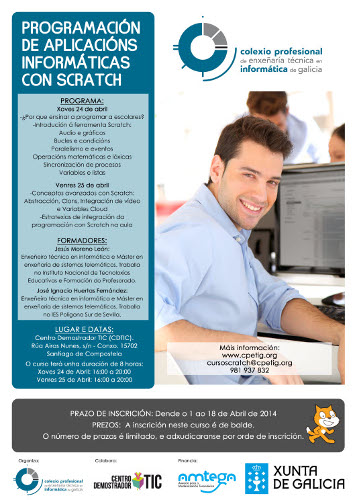 Cartel do curso de Scratch