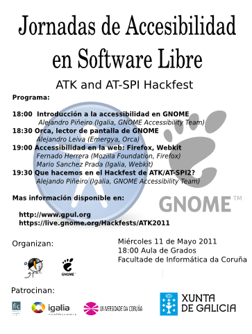 Cartel da xornada de accesibilidade