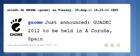 Anuncio da GUADEC 2012
