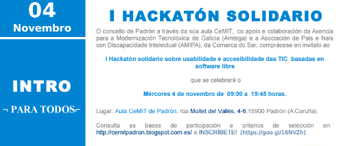 Banner do hackatón