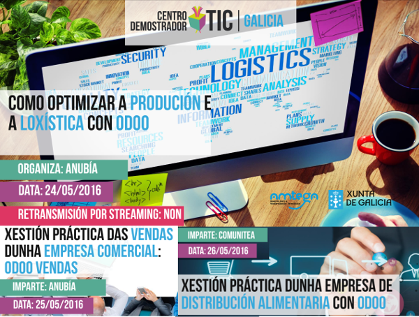 Imaxe dos 3 próximos seminarios de Odoo no CDTIC Imaxe dos 3 próximos seminarios de Odoo no CDTIC