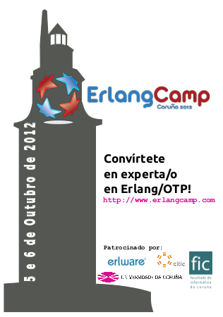 Cartel do Erlang Camp Coruña 2012