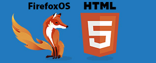 Imaxe dos logotipos de FirefoxOS e HTML5
