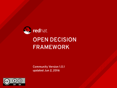 Portada do Open Decision Framework de Red Hat