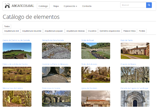 Captura do portal Abeancos.gal