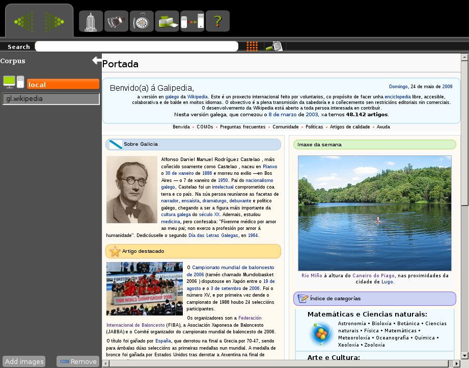 Okawix, navegador de Wikipedia