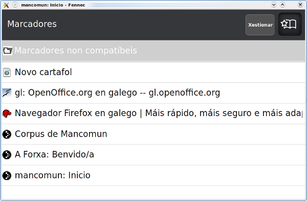 marcadores en fennec marcadores en fennec