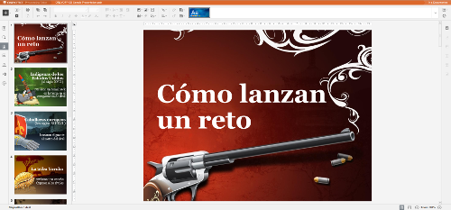 Captura de pantalla de uso de Onlyoffice