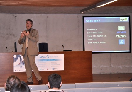 Roberto Brenlla, durante a súa intervención nas Xornadas