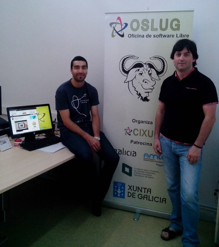 Marcos Fernández e Rafael Gayoso, da OSL do CIXUG