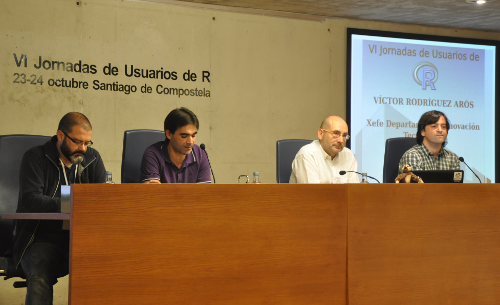 Foto da mesa de inauguración das Xornadas