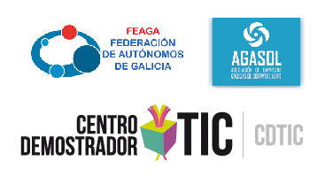 Logotipos de FEAGA, AGASOL e CDTIC