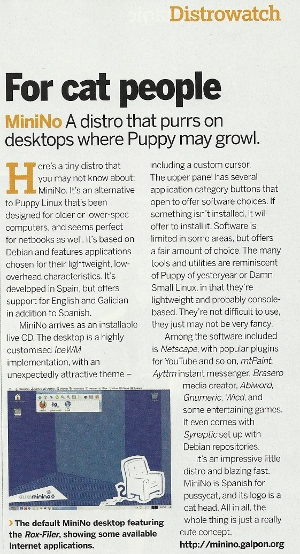 Artigo publicado en LinuxFormat